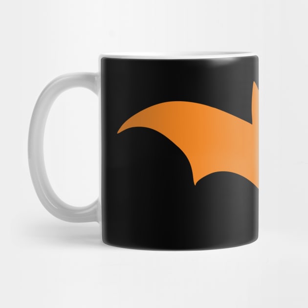 Bat silhouette (orange print) by aceofspace